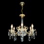 Casa Padrino Luxus Barock Kristall Kronleuchter Gold  58 x H. 50 cm - Prunkvolle Messing Kronleuchter mit b�hmischem Kristallglas - Barock M�bel - Edel & Prunkvoll
