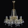 Casa Padrino Luxus Barock Kristall Kronleuchter Gold  58 x H. 50 cm - Prunkvolle Messing Kronleuchter mit b�hmischem Kristallglas - Barock M�bel - Edel & Prunkvoll