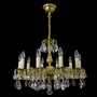 Casa Padrino Luxus Barock Kristall Kronleuchter Gold  60 x H. 46 cm - Prunkvolle Messing Kronleuchter mit b�hmischem Kristallglas - Barock M�bel - Edel & Prunkvoll