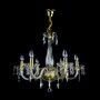 Casa Padrino Luxus Barock Kristall Kronleuchter Gold  60 x H. 47 cm - Prunkvolle Messing Kronleuchter mit b�hmischem Kristallglas - Barock M�bel - Edel & Prunkvoll