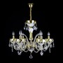 Casa Padrino Luxus Barock Kristall Kronleuchter Gold  60 x H. 52 cm - Prunkvolle Messing Kronleuchter mit b�hmischem Kristallglas - Barock M�bel - Edel & Prunkvoll