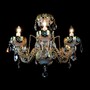 Casa Padrino Luxus Barock Kristall Kronleuchter Gold  60 x H. 52 cm - Prunkvolle Messing Kronleuchter mit b�hmischem Kristallglas - Barock M�bel - Edel & Prunkvoll