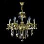 Casa Padrino Luxus Barock Kristall Kronleuchter Gold  60 x H. 55 cm - Prunkvoller Messing Kronleuchter mit b�hmischem Kristallglas - Barock M�bel - Edel & Prunkvoll