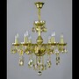 Casa Padrino Luxus Barock Kristall Kronleuchter Gold  60 x H. 55 cm - Prunkvoller Messing Kronleuchter mit b�hmischem Kristallglas - Barock M�bel - Edel & Prunkvoll