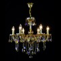 Casa Padrino Luxus Barock Kristall Kronleuchter Gold  60 x H. 55 cm - Prunkvoller Messing Kronleuchter mit b�hmischem Kristallglas - Barock M�bel - Edel & Prunkvoll