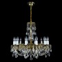 Casa Padrino Luxus Barock Kristall Kronleuchter Gold  60 x H. 58 cm - Prunkvolle Messing Kronleuchter mit b�hmischem Kristallglas - Barock M�bel - Edel & Prunkvoll
