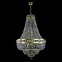 Casa Padrino Luxus Barock Kristall Kronleuchter Gold  60 x H. 90 cm - Prunkvolle Messing Kronleuchter mit b�hmischem Kristallglas - Barock M�bel - Edel & Prunkvoll