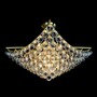Casa Padrino Luxus Barock Kristall Kronleuchter Gold  62 x H. 50 cm - Prunkvolle Messing Kronleuchter mit b�hmischem Kristallglas - Barock M�bel - Edel & Prunkvoll