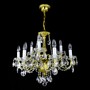 Casa Padrino Luxus Barock Kristall Kronleuchter Gold  62 x H. 50 cm - Prunkvolle Messing Kronleuchter mit b�hmischem Kristallglas - Barock M�bel - Edel & Prunkvoll