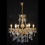 Casa Padrino Luxus Barock Kristall Kronleuchter Gold  62 x H. 56 cm - Prunkvolle Messing Kronleuchter mit b�hmischem Kristallglas - Barock M�bel - Edel & Prunkvoll