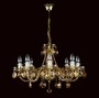 Casa Padrino Luxus Barock Kristall Kronleuchter Gold  65 x H. 50 cm - Prunkvolle Messing Kronleuchter mit b�hmischem Kristallglas - Barock M�bel - Edel & Prunkvoll 
