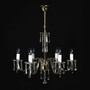 Casa Padrino Luxus Barock Kristall Kronleuchter Gold  65 x H. 50 cm - Prunkvolle Messing Kronleuchter mit b�hmischem Kristallglas - Barock M�bel - Edel & Prunkvoll 