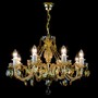 Casa Padrino Luxus Barock Kristall Kronleuchter Gold  65 x H. 50 cm - Prunkvoller Messing Kronleuchter mit b�hmischem Kristallglas - Barock M�bel - Edel & Prunkvoll