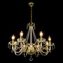Casa Padrino Luxus Barock Kristall Kronleuchter Gold  65 x H. 55 cm - Prunkvolle Messing Kronleuchter mit b�hmischem Kristallglas - Barock M�bel - Edel & Prunkvoll