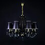 Casa Padrino Luxus Barock Kristall Kronleuchter Gold  65 x H. 55 cm - Prunkvolle Messing Kronleuchter mit b�hmischem Kristallglas - Barock M�bel - Edel & Prunkvoll