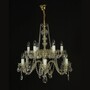 Casa Padrino Luxus Barock Kristall Kronleuchter Gold  66 x H. 65 cm - Prunkvolle Messing Kronleuchter mit b�hmischem Kristallglas - Barock M�bel - Edel & Prunkvoll