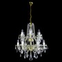 Casa Padrino Luxus Barock Kristall Kronleuchter Gold  66 x H. 68 cm - Prunkvolle Messing Kronleuchter mit b�hmischem Kristallglas - Barock M�bel - Edel & Prunkvoll