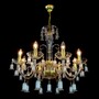 Casa Padrino Luxus Barock Kristall Kronleuchter Gold  68 x H. 58 cm - Prunkvolle Messing Kronleuchter mit b�hmischem Kristallglas - Barock M�bel - Edel & Prunkvoll