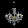 Casa Padrino Luxus Barock Kristall Kronleuchter Gold  68 x H. 70 cm - Prunkvoller Messing Kronleuchter mit b�hmischem Kristallglas - Barock M�bel - Edel & Prunkvoll
