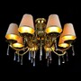 Casa Padrino Luxus Barock Kristall Kronleuchter Gold  70 x H. 45 cm - Prunkvolle Messing Kronleuchter mit b�hmischem Kristallglas - Barock M�bel - Edel & Prunkvoll
