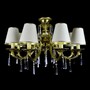 Casa Padrino Luxus Barock Kristall Kronleuchter Gold  70 x H. 45 cm - Prunkvolle Messing Kronleuchter mit b�hmischem Kristallglas - Barock M�bel - Edel & Prunkvoll