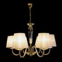 Casa Padrino Luxus Barock Kristall Kronleuchter Gold  70 x H. 48 cm - Prunkvolle Messing Kronleuchter mit b�hmischem Kristallglas - Barock M�bel - Edel & Prunkvoll
