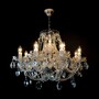 Casa Padrino Luxus Barock Kristall Kronleuchter Gold  70 x H. 52 cm - Prunkvolle Messing Kronleuchter mit b�hmischem Kristallglas - Barock M�bel - Edel & Prunkvoll