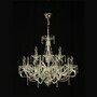 Casa Padrino Luxus Barock Kristall Kronleuchter Gold  70 x H. 60 cm - Prunkvolle Messing Kronleuchter mit b�hmischem Kristallglas - Barock M�bel - Edel & Prunkvoll 