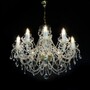 Casa Padrino Luxus Barock Kristall Kronleuchter Gold  70 x H. 61 cm - Prunkvolle Messing Kronleuchter mit b�hmischem Kristallglas - Barock M�bel - Edel & Prunkvoll