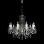 Casa Padrino Luxus Barock Kristall Kronleuchter Gold  70 x H. 61 cm - Prunkvolle Messing Kronleuchter mit b�hmischem Kristallglas - Barock M�bel - Edel & Prunkvoll
