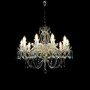 Casa Padrino Luxus Barock Kristall Kronleuchter Gold  70 x H. 61 cm - Prunkvolle Messing Kronleuchter mit b�hmischem Kristallglas - Barock M�bel - Edel & Prunkvoll