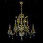 Casa Padrino Luxus Barock Kristall Kronleuchter Gold  72 x H. 61 cm - Prunkvolle Messing Kronleuchter mit b�hmischem Kristallglas - Barock M�bel - Edel & Prunkvoll 