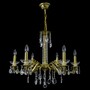 Casa Padrino Luxus Barock Kristall Kronleuchter Gold  73 x H. 59 cm - Prunkvolle Messing Kronleuchter mit b�hmischem Kristallglas - Barock M�bel - Edel & Prunkvoll