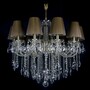 Casa Padrino Luxus Barock Kristall Kronleuchter Gold  73 x H. 73 cm - Prunkvolle Messing Kronleuchter mit b�hmischem Kristallglas - Barock M�bel - Edel & Prunkvoll