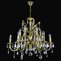 Casa Padrino Luxus Barock Kristall Kronleuchter Gold  74 x H. 61 cm - Prunkvolle Messing Kronleuchter mit b�hmischem Kristallglas - Barock M�bel - Edel & Prunkvoll