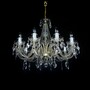 Casa Padrino Luxus Barock Kristall Kronleuchter Gold  75 x H. 58 cm - Prunkvolle Messing Kronleuchter mit b�hmischem Kristallglas - Barock M�bel - Edel & Prunkvoll