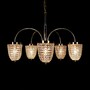 Casa Padrino Luxus Barock Kristall Kronleuchter Gold  75 x H. 58 cm - Prunkvolle Messing Kronleuchter mit b�hmischem Kristallglas - Barock M�bel - Edel & Prunkvoll