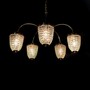 Casa Padrino Luxus Barock Kristall Kronleuchter Gold  75 x H. 58 cm - Prunkvolle Messing Kronleuchter mit b�hmischem Kristallglas - Barock M�bel - Edel & Prunkvoll