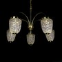 Casa Padrino Luxus Barock Kristall Kronleuchter Gold  75 x H. 58 cm - Prunkvolle Messing Kronleuchter mit b�hmischem Kristallglas - Barock M�bel - Edel & Prunkvoll