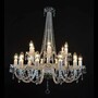 Casa Padrino Luxus Barock Kristall Kronleuchter Gold  75 x H. 90 cm - Prunkvolle Messing Kronleuchter mit b�hmischem Kristallglas - Barock M�bel - Edel & Prunkvoll