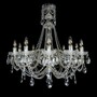 Casa Padrino Luxus Barock Kristall Kronleuchter Gold  76 x H. 78 cm - Prunkvolle Messing Kronleuchter mit b�hmischem Kristallglas - Barock M�bel - Edel & Prunkvoll