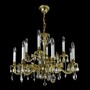 Casa Padrino Luxus Barock Kristall Kronleuchter Gold  77 x H. 59 cm - Prunkvolle Messing Kronleuchter mit b�hmischem Kristallglas - Barock M�bel - Edel & Prunkvoll