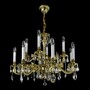 Casa Padrino Luxus Barock Kristall Kronleuchter Gold  77 x H. 59 cm - Prunkvolle Messing Kronleuchter mit b�hmischem Kristallglas - Barock M�bel - Edel & Prunkvoll