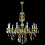 Casa Padrino Luxus Barock Kristall Kronleuchter Gold  77 x H. 75 cm - Prunkvolle Messing Kronleuchter mit b�hmischem Kristallglas - Barock M�bel - Edel & Prunkvoll