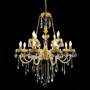 Casa Padrino Luxus Barock Kristall Kronleuchter Gold  78 x H. 100 cm - Prunkvolle Messing Kronleuchter mit b�hmischem Kristallglas - Barock M�bel - Edel & Prunkvoll