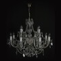 Casa Padrino Luxus Barock Kristall Kronleuchter Gold  78 x H. 60 cm - Prunkvolle Messing Kronleuchter mit b�hmischem Kristallglas - Barock M�bel - Edel & Prunkvoll 