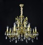 Casa Padrino Luxus Barock Kristall Kronleuchter Gold  78 x H. 65 cm - Prunkvolle Messing Kronleuchter mit b�hmischem Kristallglas - Barock M�bel - Edel & Prunkvoll
