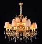 Casa Padrino Luxus Barock Kristall Kronleuchter Gold  78 x H. 65 cm - Prunkvolle Messing Kronleuchter mit b�hmischem Kristallglas - Barock M�bel - Edel & Prunkvoll