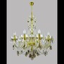 Casa Padrino Luxus Barock Kristall Kronleuchter Gold  78 x H. 82 cm - Prunkvolle Messing Kronleuchter mit b�hmischem Kristallglas - Barock M�bel - Edel & Prunkvoll