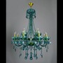 Casa Padrino Luxus Barock Kristall Kronleuchter Gold  80 x H. 107 cm - Prunkvolle Messing Kronleuchter mit b�hmischem Kristallglas - Barock M�bel - Edel & Prunkvoll